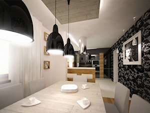 Projekt kuchni w stylu glamour - Jadalnia, styl nowoczesny - zdjęcie od 3ESDESIGN