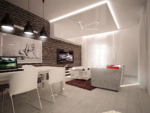 Nowoczesny apartament dla dwojga. - Salon, styl nowoczesny - zdjęcie od 3ESDESIGN