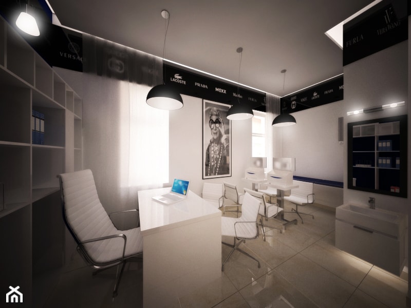 Salon Optyczny - Biuro, styl nowoczesny - zdjęcie od 3ESDESIGN