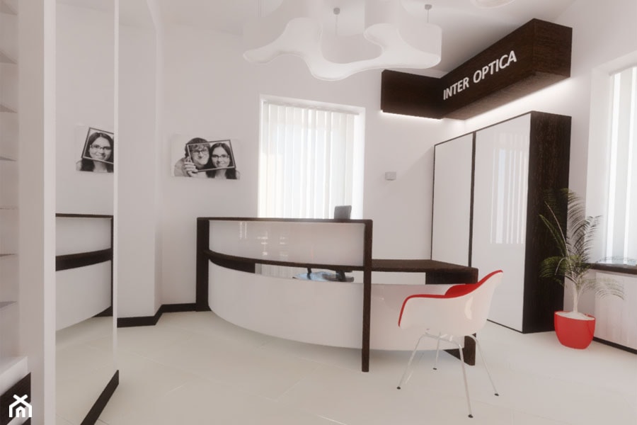 Salon optyczny_Nowy Sącz - Biuro, styl nowoczesny - zdjęcie od 3ESDESIGN