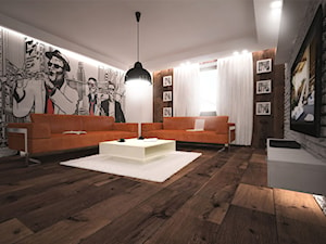 Projekt aranżacji domu - Salon, styl nowoczesny - zdjęcie od 3ESDESIGN