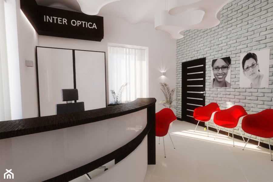 Salon optyczny_Nowy Sącz - Biuro, styl nowoczesny - zdjęcie od 3ESDESIGN