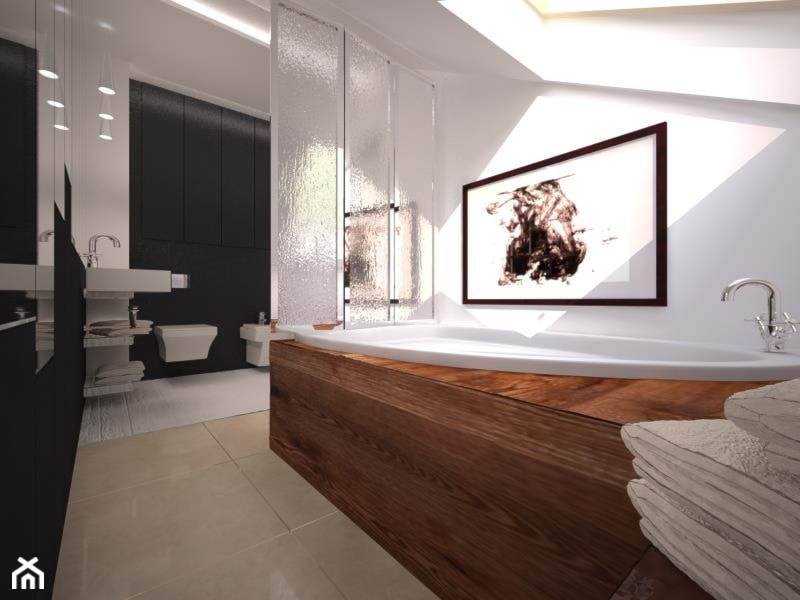 Projekt aranżacji łazienki_w2 - Łazienka, styl nowoczesny - zdjęcie od 3ESDESIGN