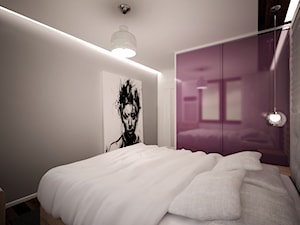 aranżacja małego mieszkania - Sypialnia, styl nowoczesny - zdjęcie od 3ESDESIGN