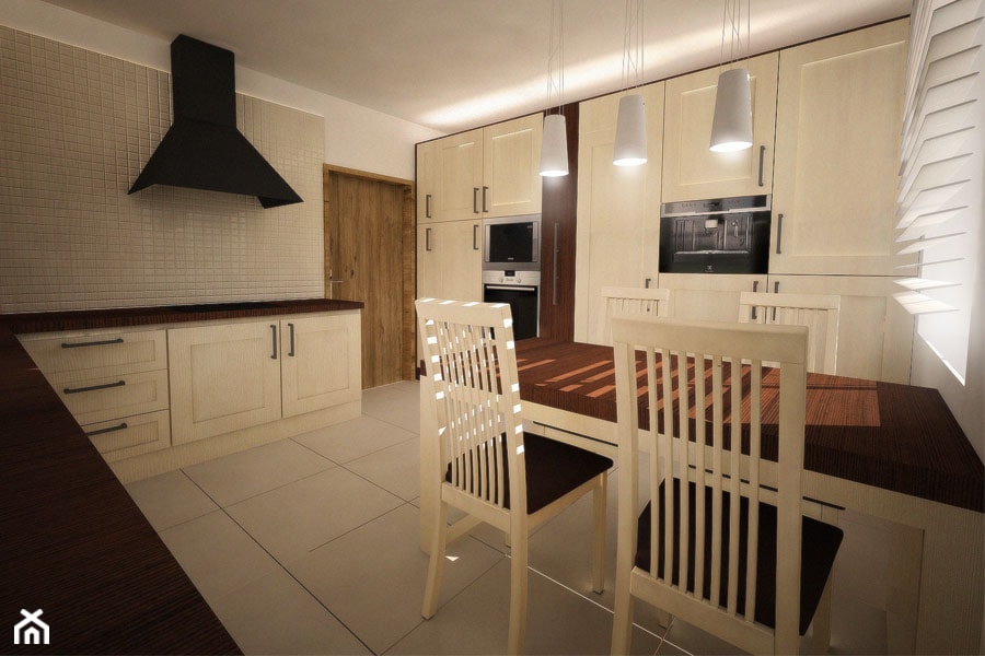 Projekt wnętrz domu jednorodzinnego - Kuchnia, styl nowoczesny - zdjęcie od 3ESDESIGN