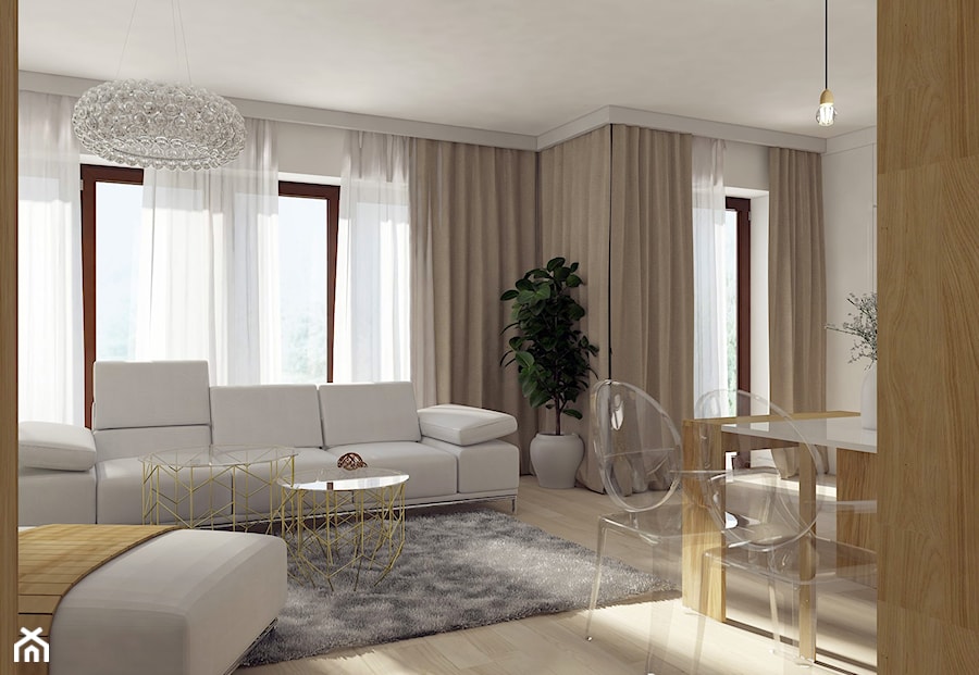 Wnętrza glamour - Salon, styl glamour - zdjęcie od 3ESDESIGN