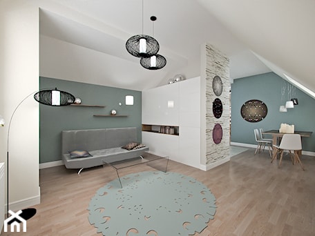 Aranżacje wnętrz - Salon: Projekt aranżacji wnętrz_ mieszkanie - Salon, styl skandynawski - 3ESDESIGN. Przeglądaj, dodawaj i zapisuj najlepsze zdjęcia, pomysły i inspiracje designerskie. W bazie mamy już prawie milion fotografii!