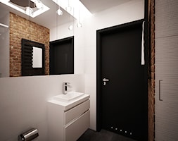 Projekt łazienki Kraków -jedna łazienka w trzech odsłonach - Mała bez okna z lustrem łazienka, styl ... - zdjęcie od 3ESDESIGN - Homebook