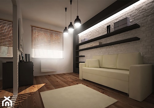 Nowoczesny apartament dla dwojga. - Biuro, styl nowoczesny - zdjęcie od 3ESDESIGN