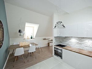 Projekt aranżacji wnętrz_ mieszkanie - Jadalnia, styl skandynawski - zdjęcie od 3ESDESIGN