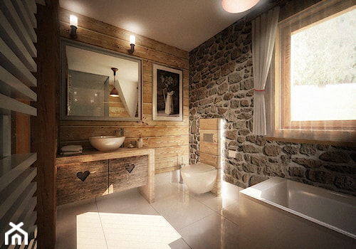 Łazienka - Średnia łazienka z oknem, styl tradycyjny - zdjęcie od 3ESDESIGN