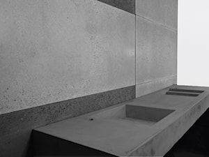 Umywalka z betonu architektonicznego - antracytowa - zdjęcie od Bettoni - Beton Architektoniczny