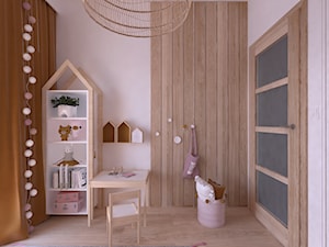Pokój dla 3 latki - Średni biały pokój dziecka dla dziecka dla dziewczynki, styl skandynawski - zdjęcie od DYLIK DESIGN