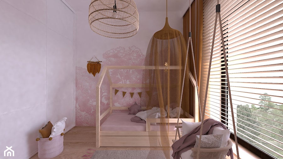 Pokój dla 3 latki - Mały pokój dziecka dla dziecka dla dziewczynki, styl skandynawski - zdjęcie od DYLIK DESIGN