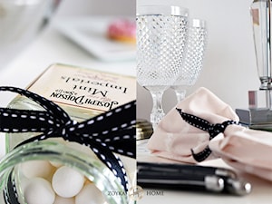 Aranżacja stołu w stylu glamour - Biała jadalnia, styl glamour - zdjęcie od Zoyka HOME