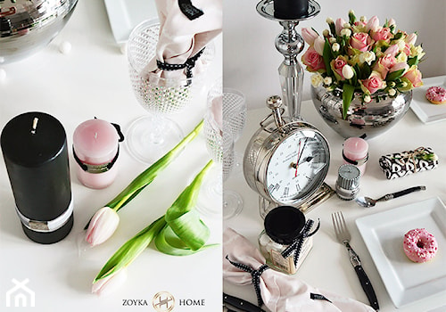 Aranżacja stołu w stylu glamour - Jadalnia, styl glamour - zdjęcie od Zoyka HOME
