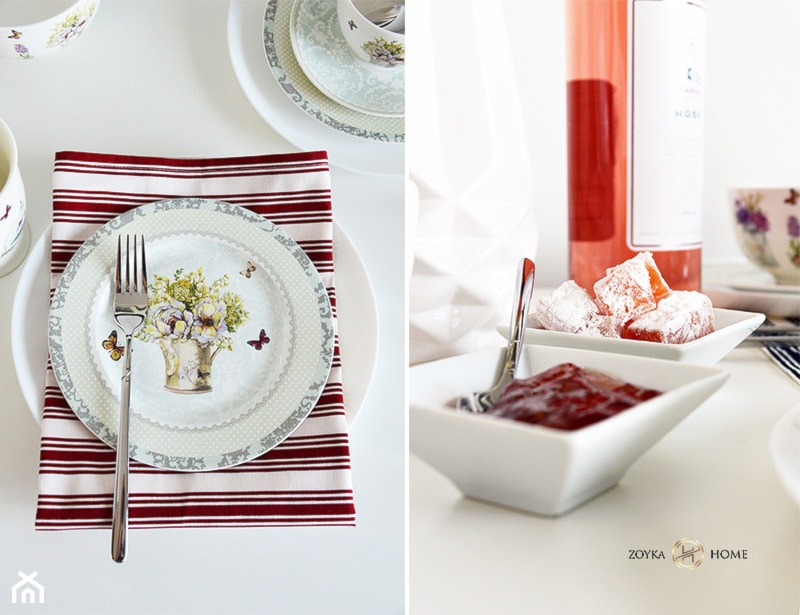 Kolekcja Cynie - Mała biała jadalnia jako osobne pomieszczenie, styl tradycyjny - zdjęcie od Zoyka HOME