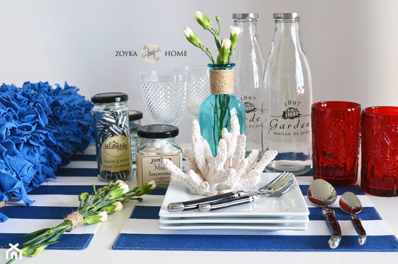 Aranżacja stolu w stylu marynarskim - Jadalnia, styl prowansalski - zdjęcie od Zoyka HOME