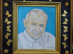 Jan Paweł II Obraz olejny 100 zł - zdjęcie od Oleinowanie mebli, nietypowe wzory, Ramy do obrazów.