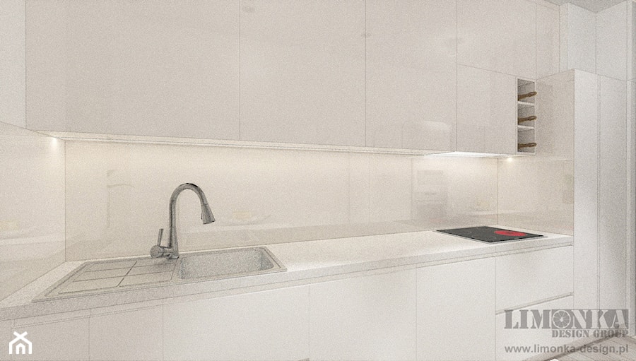 Mieszkanie w szarościach w stylu skandynawskim - Kuchnia, styl nowoczesny - zdjęcie od Limonka Design Group