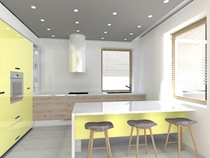 Yellow design - Kuchnia, styl minimalistyczny - zdjęcie od Pracownia projektowa Interior Design