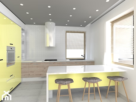 Aranżacje wnętrz - Kuchnia: Yellow design - Kuchnia, styl minimalistyczny - Pracownia projektowa Interior Design. Przeglądaj, dodawaj i zapisuj najlepsze zdjęcia, pomysły i inspiracje designerskie. W bazie mamy już prawie milion fotografii!