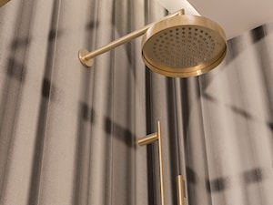 Kremowa łazienka z sauną - zdjęcie od Maxfliz Salony Wyposażenia Wnętrz