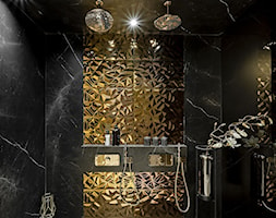 Czarno-złota łazienka - zdjęcie od MAXFLIZ - Homebook