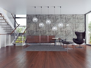Wall Design - Salon, styl industrialny - zdjęcie od SWISS KRONO
