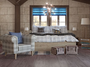 Panele podłogowe - Średnia sypialnia na poddaszu, styl nowoczesny - zdjęcie od SWISS KRONO