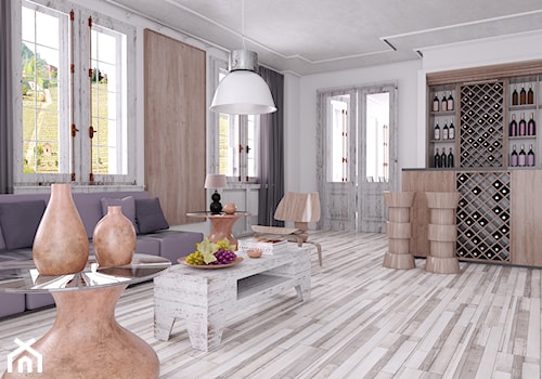 Kronopol Platinium Flooring - Salon, styl industrialny - zdjęcie od SWISS KRONO
