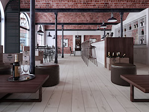 Panele podłogowe - Wnętrza publiczne, styl industrialny - zdjęcie od SWISS KRONO