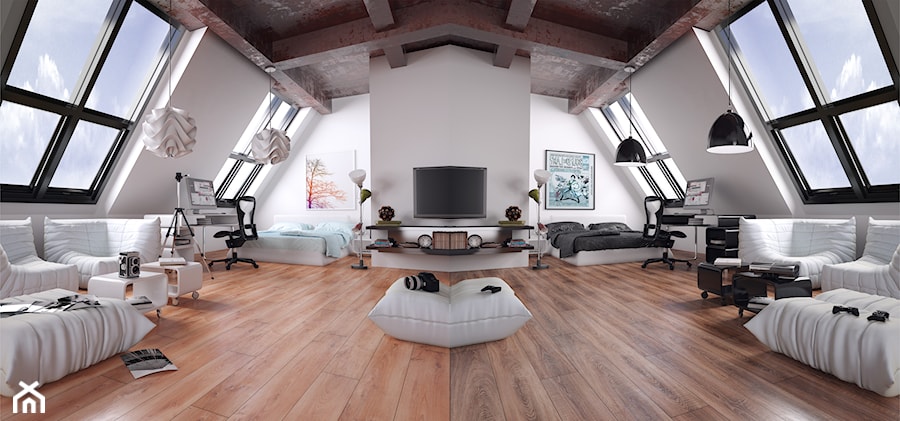 Kronopol Platinium Flooring - Salon, styl nowoczesny - zdjęcie od SWISS KRONO