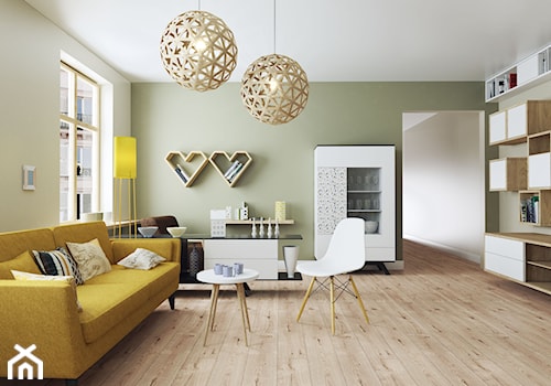 Panele na ogrzewanie podłogowe - Salon, styl skandynawski - zdjęcie od SWISS KRONO