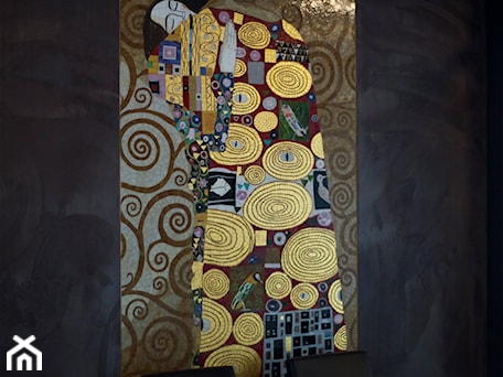 Aranżacje wnętrz - Hol / Przedpokój: "Drzewo życia" Gustawa Klimta. - studio mozaiki m. Przeglądaj, dodawaj i zapisuj najlepsze zdjęcia, pomysły i inspiracje designerskie. W bazie mamy już prawie milion fotografii!