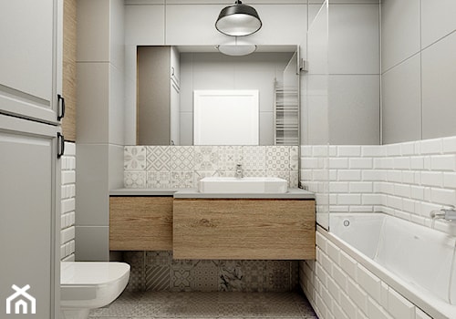 Nowoczesny styl prowansalski - Średnia bez okna łazienka, styl prowansalski - zdjęcie od Przestrzenie