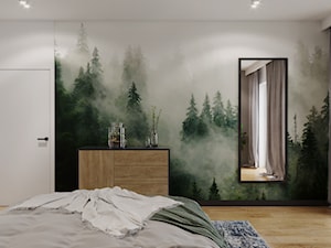 Mieszkanie w leśnym klimacie - Sypialnia, styl nowoczesny - zdjęcie od Przestrzenie