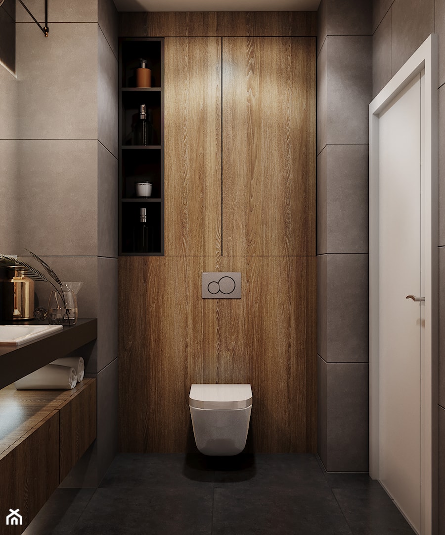 Mieszkanie w Krakowie - Mała łazienka, styl nowoczesny - zdjęcie od Przestrzenie