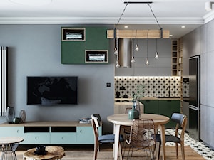 Mieszkanie na Saskiej Kępie - Salon, styl nowoczesny - zdjęcie od Przestrzenie