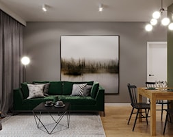 Mieszkanie w leśnym klimacie - Salon, styl nowoczesny - zdjęcie od Przestrzenie - Homebook