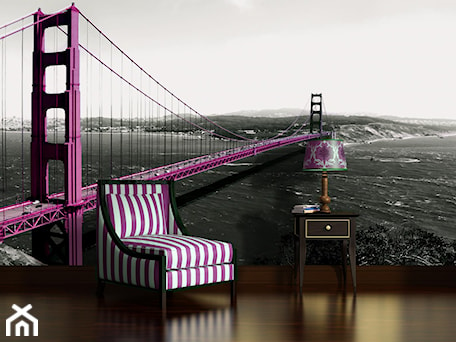 Aranżacje wnętrz - : Fototapeta Consalnet 1196 - Różowy Golden Gate Bridge - DecoMania.pl. Przeglądaj, dodawaj i zapisuj najlepsze zdjęcia, pomysły i inspiracje designerskie. W bazie mamy już prawie milion fotografii!