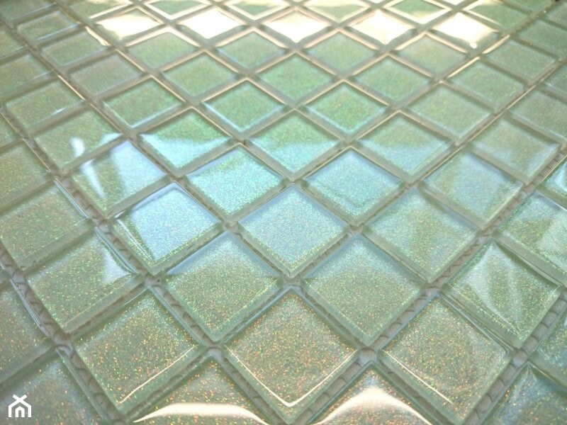 Mozaika szklana brokatowa - Primavera by Fabrizio Moretti - B116 srebrna - zdjęcie od DecoMania.pl