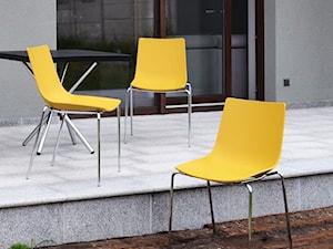 Krzesło - Quadre - Volt - żółte - zdjęcie od DecoMania.pl