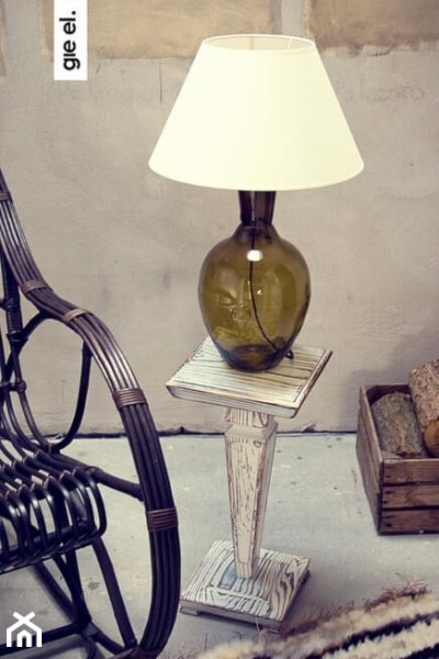 Lampa stołowa - Gie EL Home - szklana oliwkowa 65 cm - zdjęcie od DecoMania.pl - Homebook