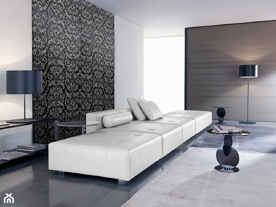 Mata dekoracyjna LL IMPERIAL Black-Silver - Sibu Design - Leather Line - zdjęcie od DecoMania.pl