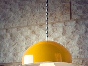 Lampa wisząca - Gie EL Home - stalowa duża żółta - zdjęcie od DecoMania.pl