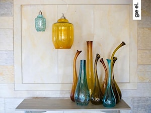 Lampa wisząca - Gie EL Home - szklana mała turkusowy - zdjęcie od DecoMania.pl