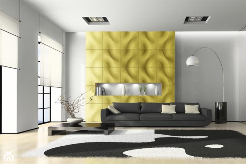 Panele ścienne 3D - Salon, styl minimalistyczny - zdjęcie od DecoMania.pl