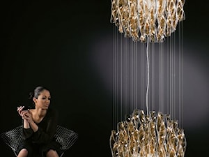 Lampa wisząca - Axo Light - Aura 60/2 - kryształ - zdjęcie od DecoMania.pl