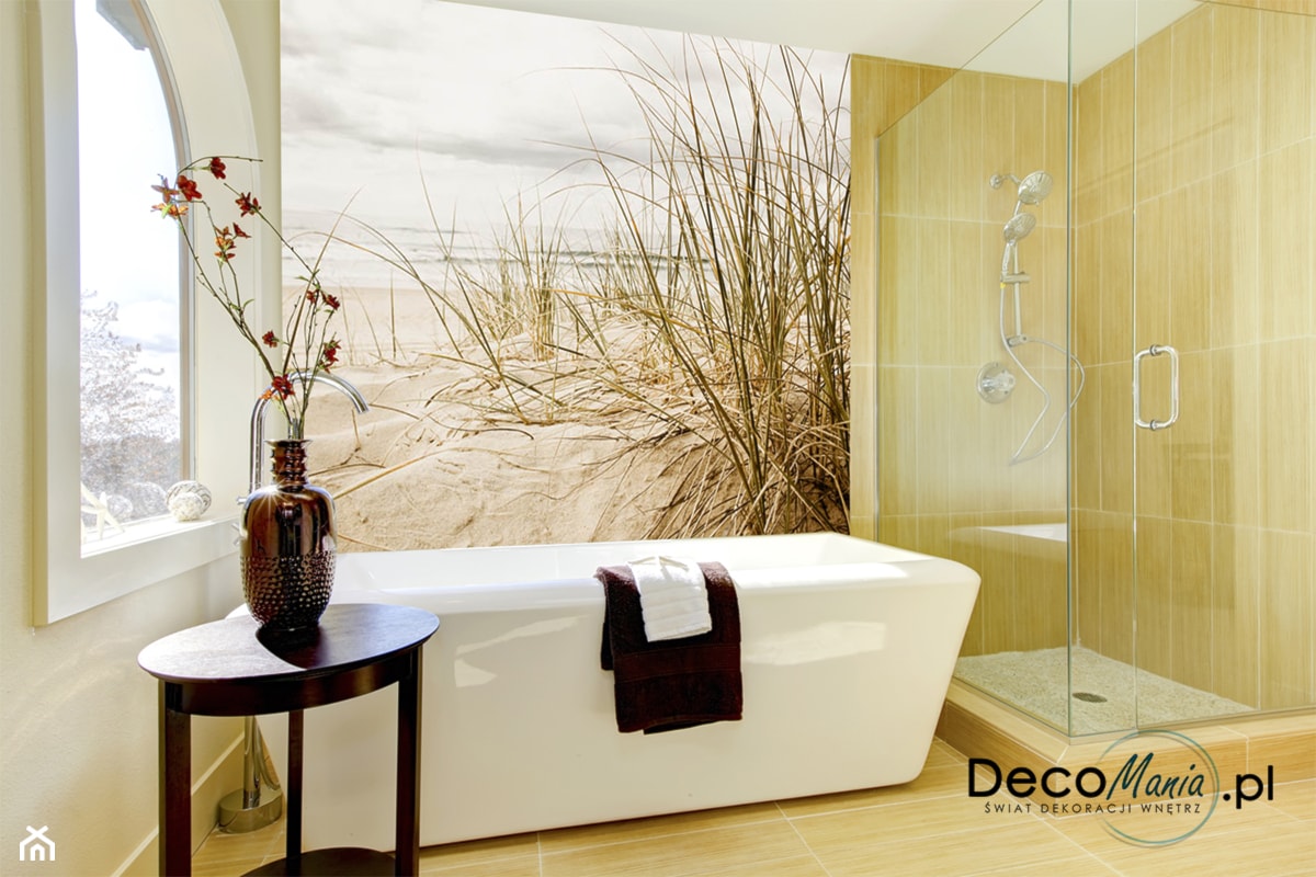 Fototapety ścienne – galeria inspiracji - Mała średnia łazienka z oknem - zdjęcie od DecoMania.pl - Homebook